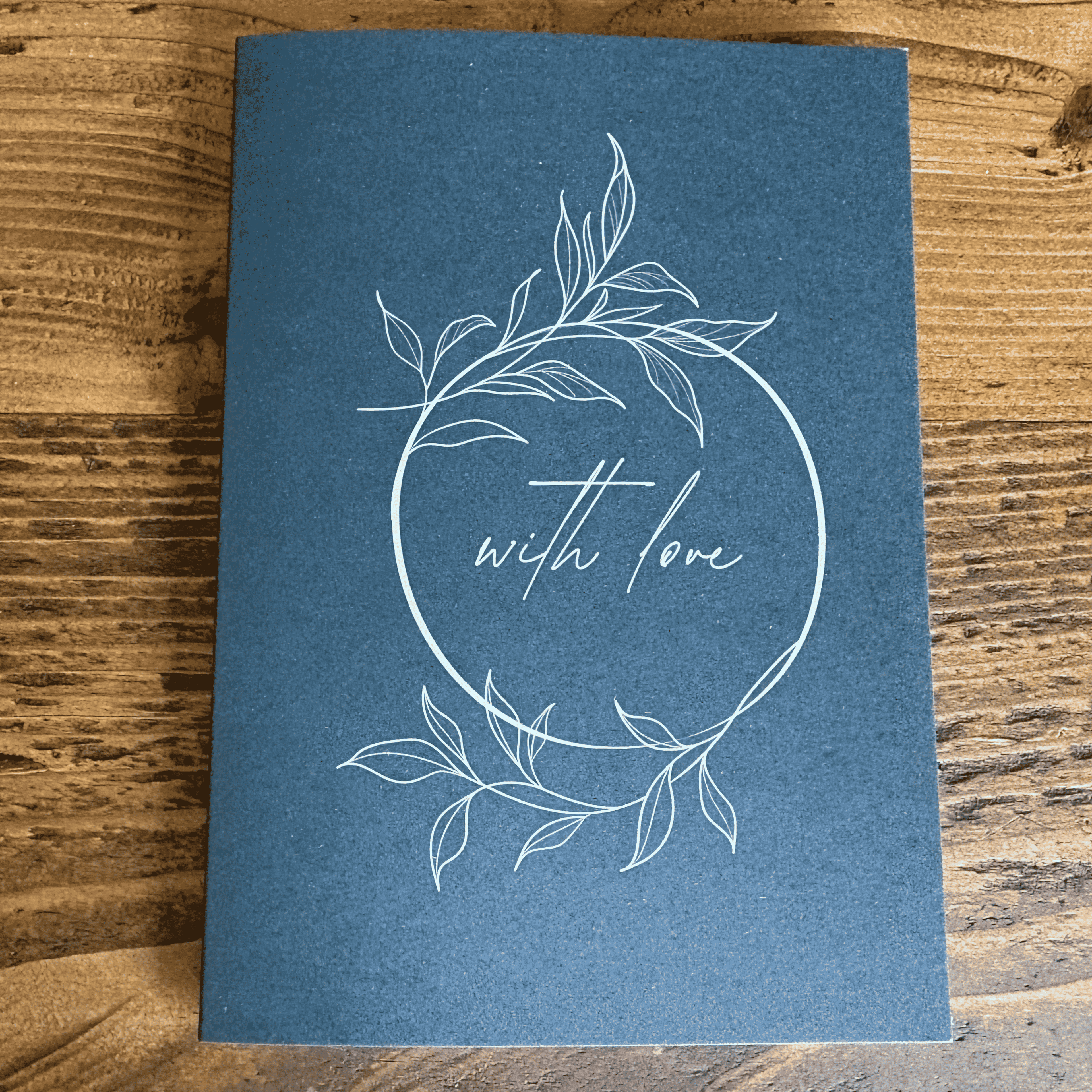Note card with hand written message