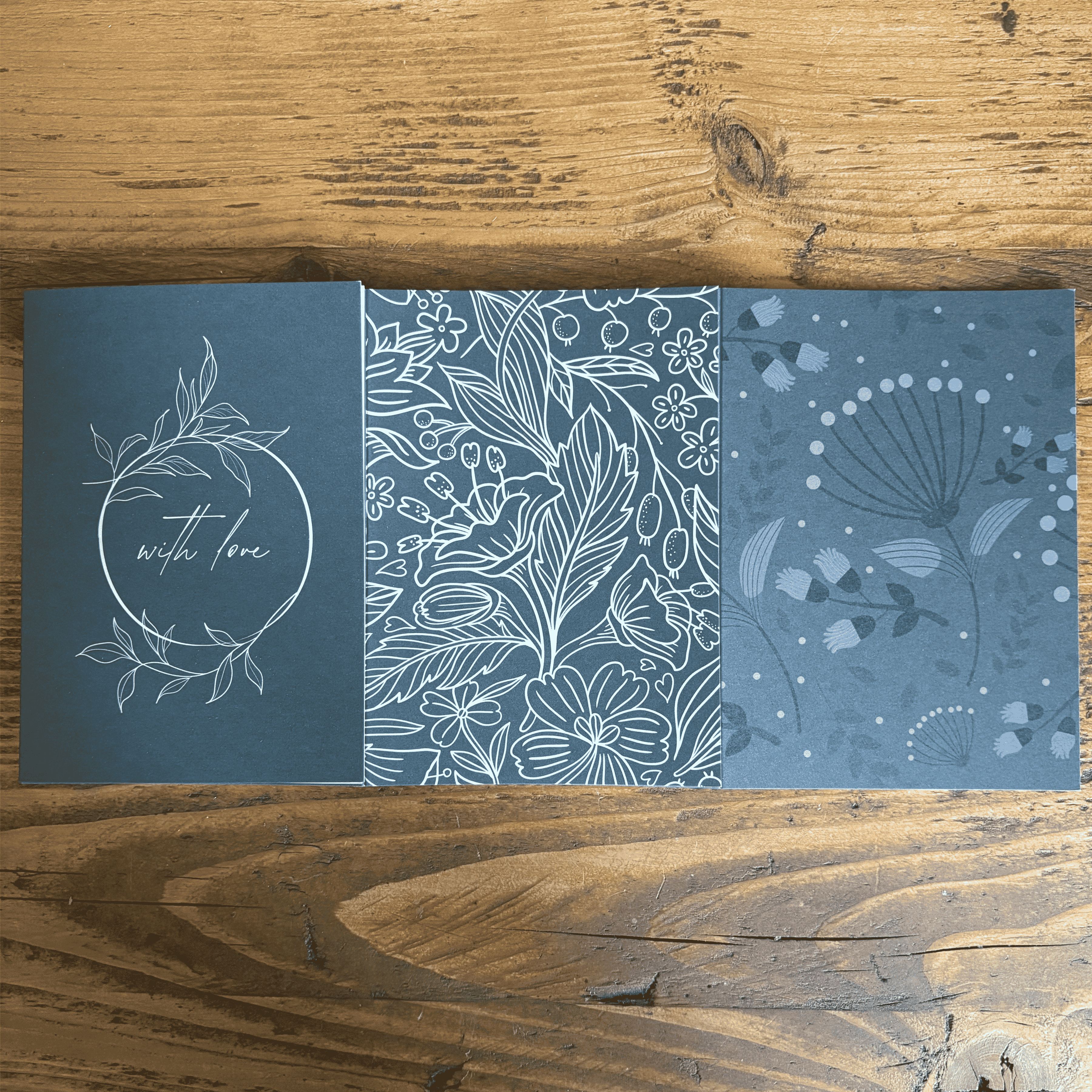 Note card with hand written message